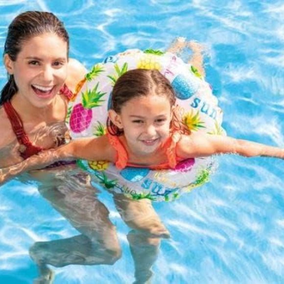 Intex Lively Print Swim Rings, Pack of 3, Assorted Tubes for Pool, River or Lake - Picture 4 of 4